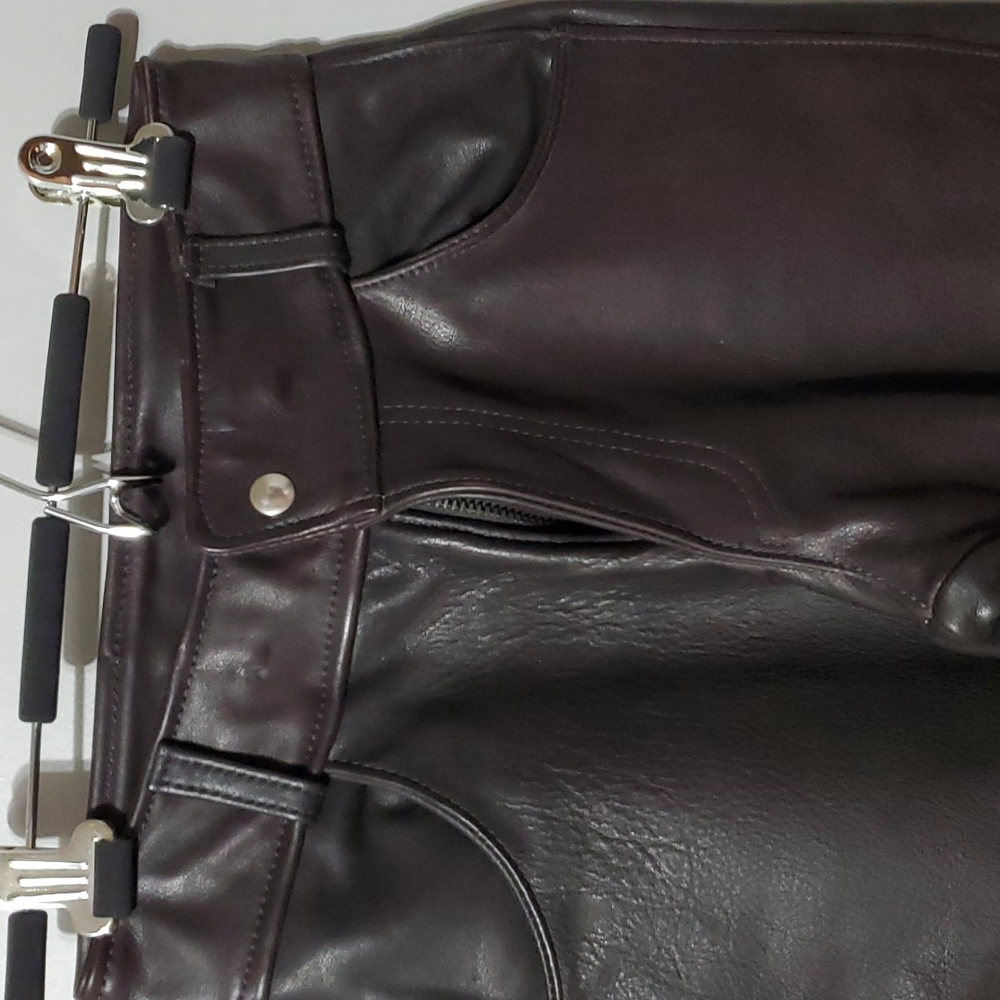 Custom Made Motorcycle Leather Riding Pants Size 2
